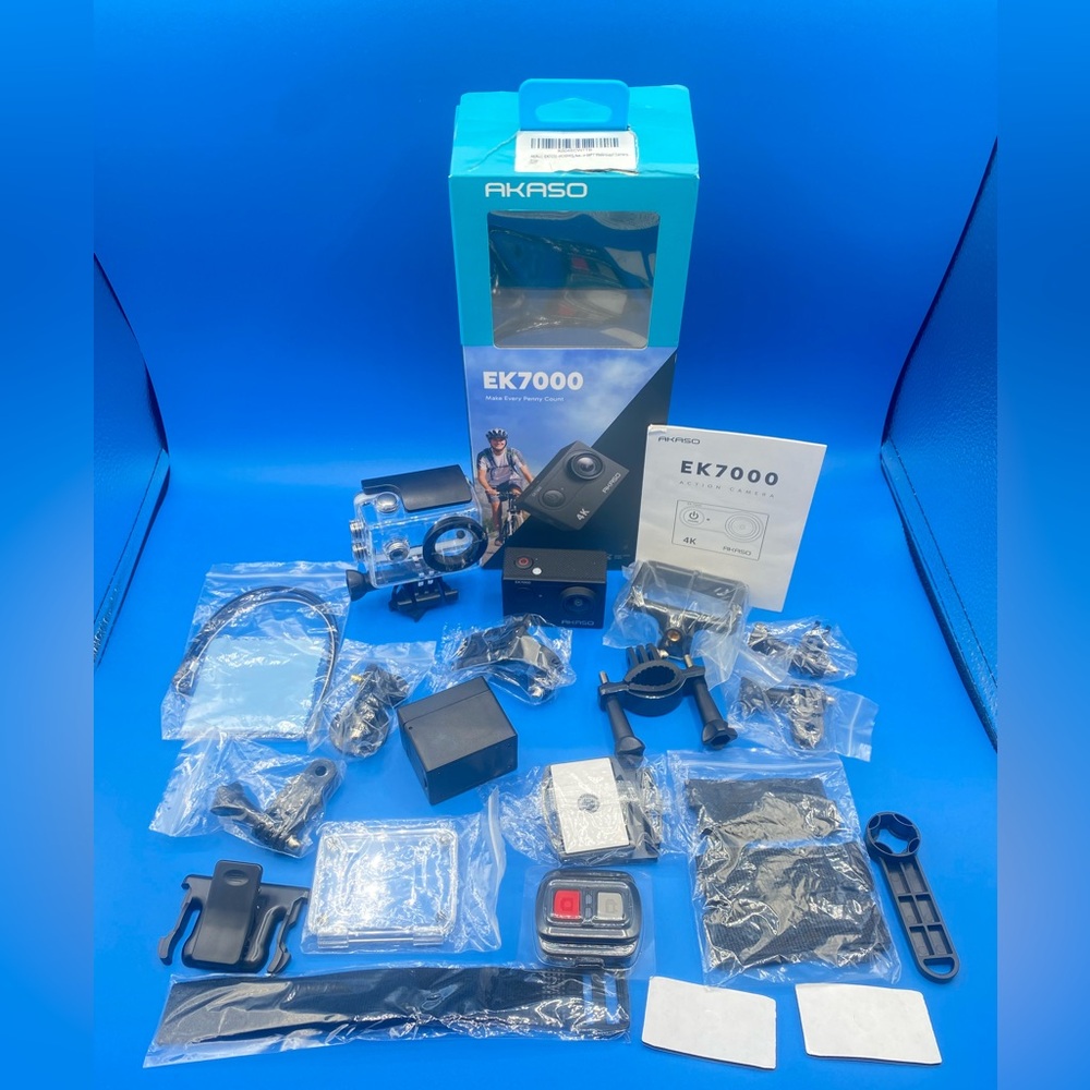 AKASO Ek7000 Ultra HD 4k WiFi Sports Action Camera with Accessories (NO Battery)